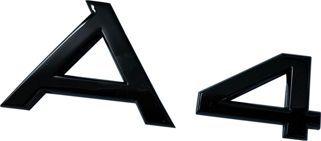 Original Audi A4 Black Edition Emblem Schriftzug Logo Schwarz A4 B5 B6 B7 B8 B9