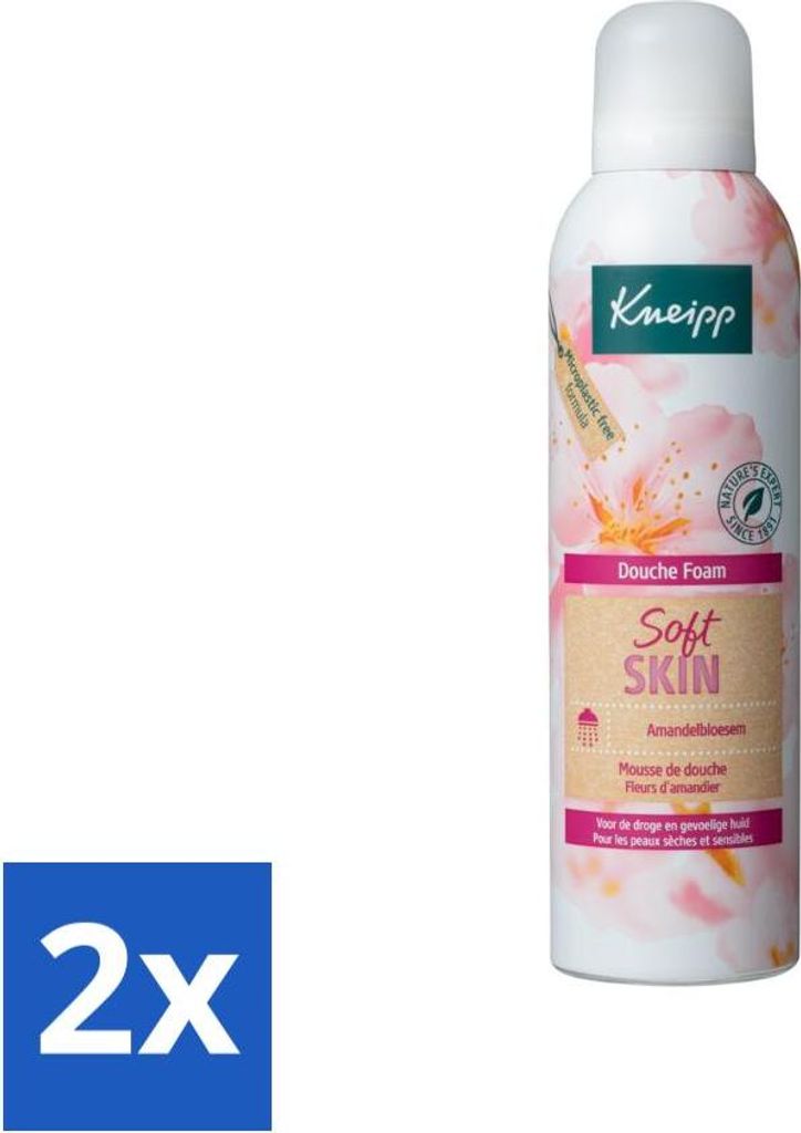 Kneipp - Duschschaum - Soft Skin - Für trockene und empfindliche Haut - 200 ml - Vorteilspack - 2 Stücke