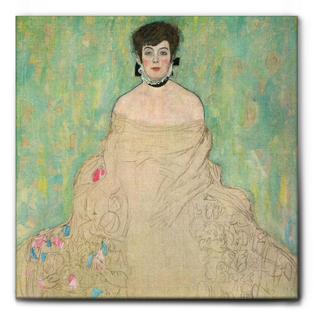 Giallobus - Porträt von Amalie Zuckerkandl - Gustav Klimt - 100L x 100B cm - Bild - Leinwand mit Standardrahmen