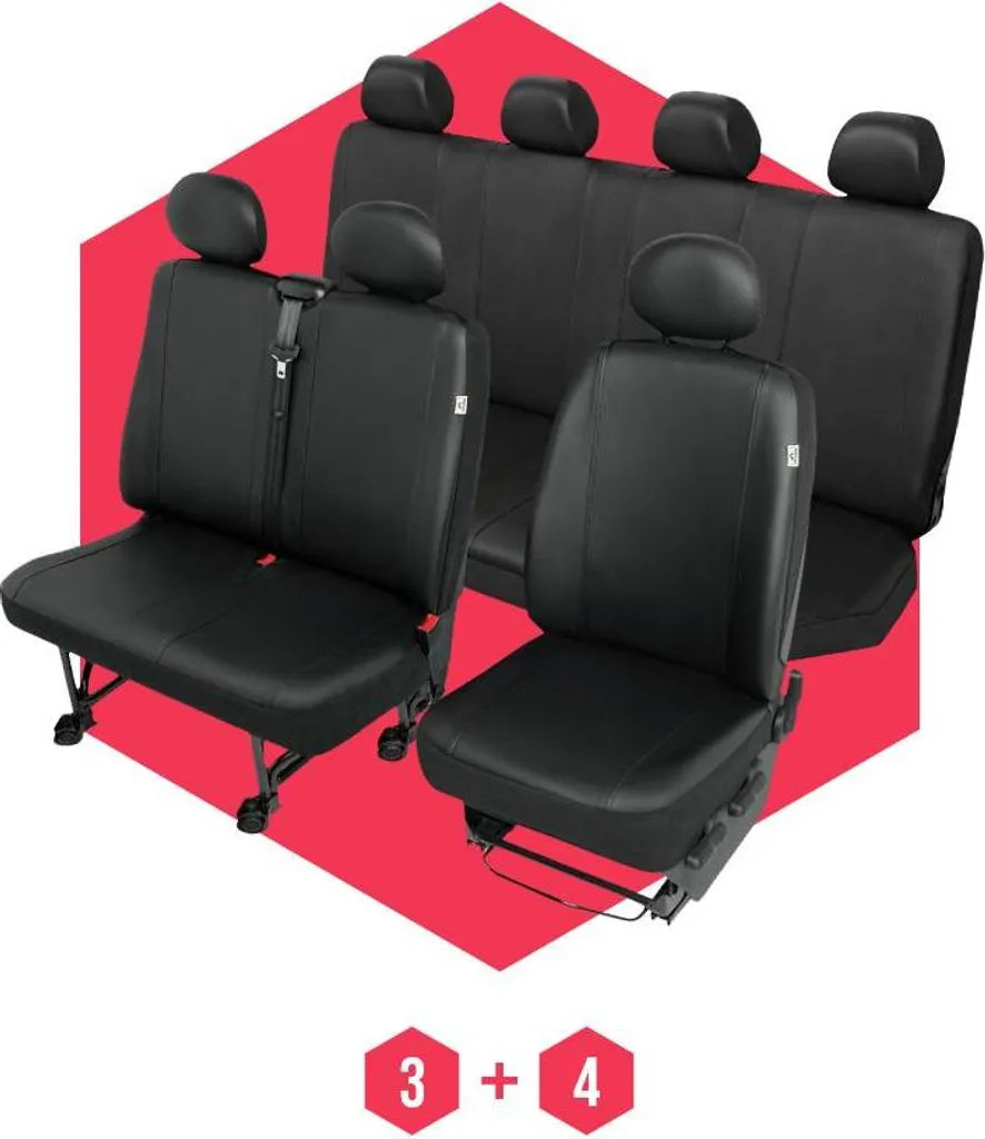 Restyling Interni Ford Transit V 2010-13 - Coprisedili 7 Posti Design