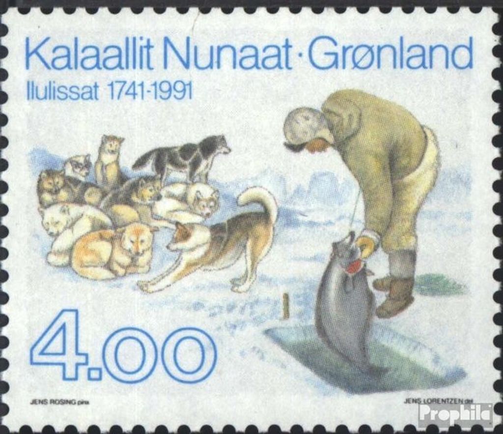 Briefmarken Dänemark - Grönland 1991 Mi 219 (kompl.Ausg.) postfrisch Ilulissat