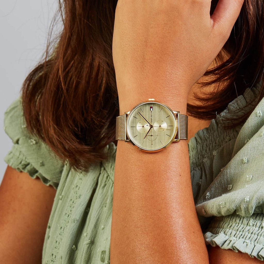 Hilfiger Dressed Up Damenuhr Hilfiger Gold Dressed Up Tommy