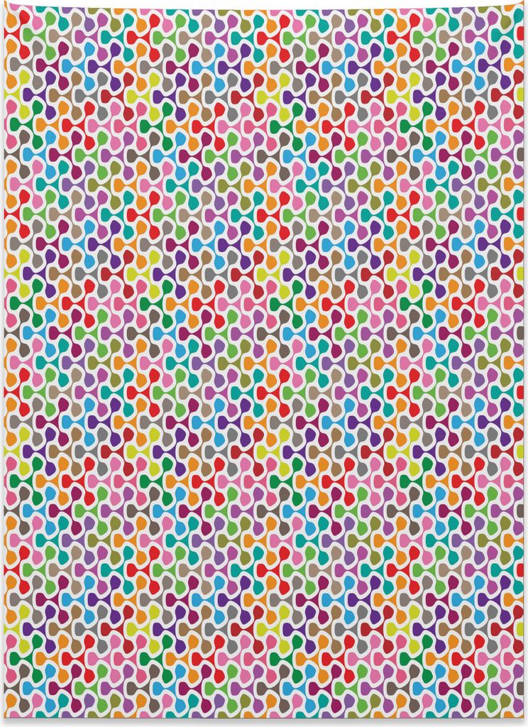 Abakuhaus Geometrisch Wandteppich, Abstraktes klares Motiv aus Weiches Mikrofaser Stoff Kein Verblassen Klare Farben Waschbar, 110 x 150 cm, Mehrfa...