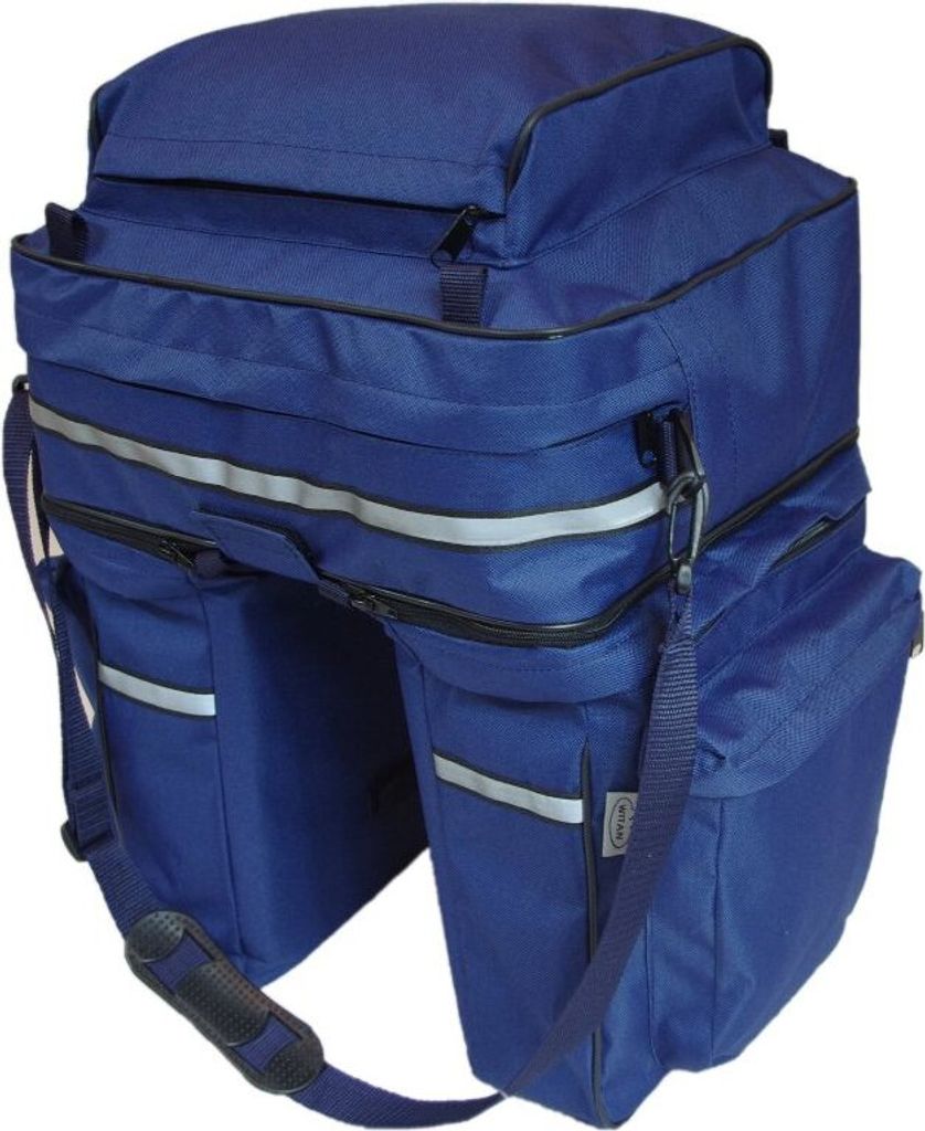 WITAN Gepäcktasche Fahrradtasche Satteltasche Fahrrad Gepäckträger Tasche FT3 Blau