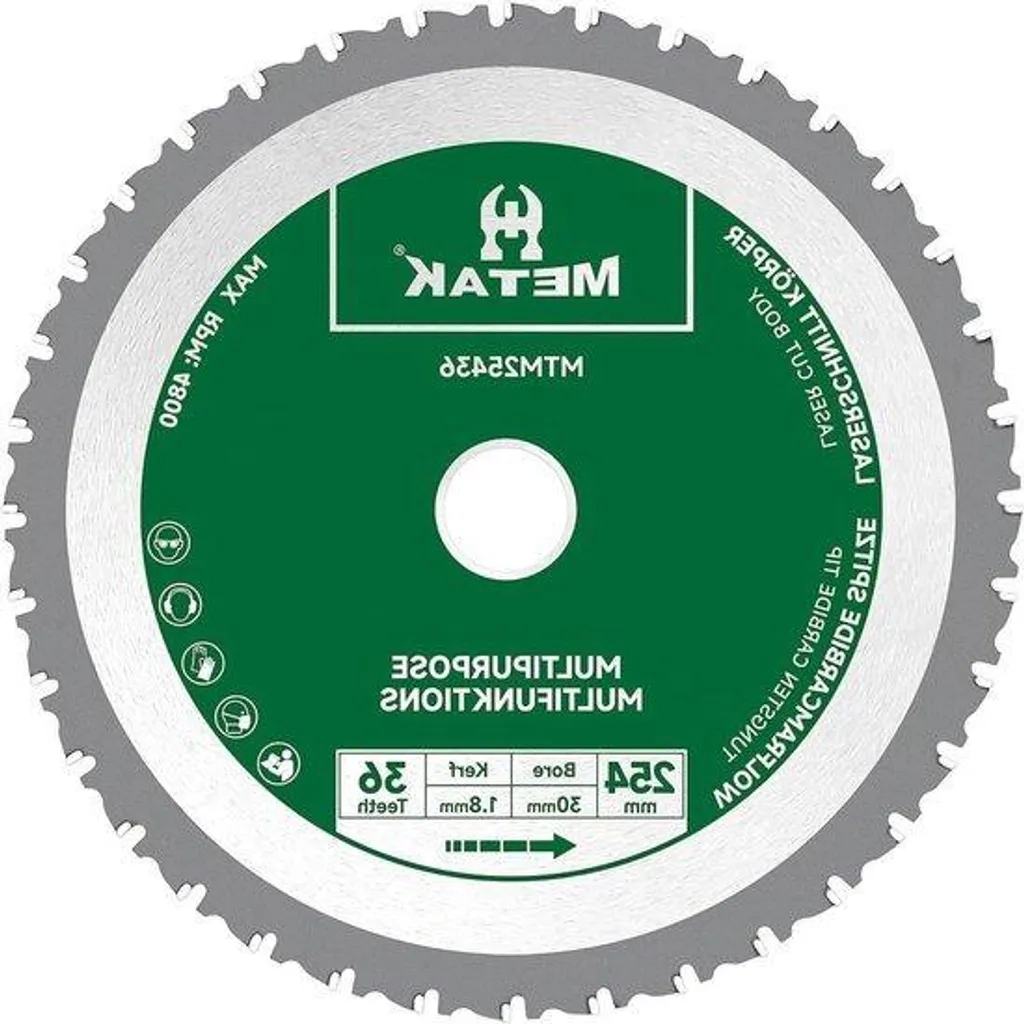Lame pour couper acier et bois 254 mm 36 dents idéale pour rénovation