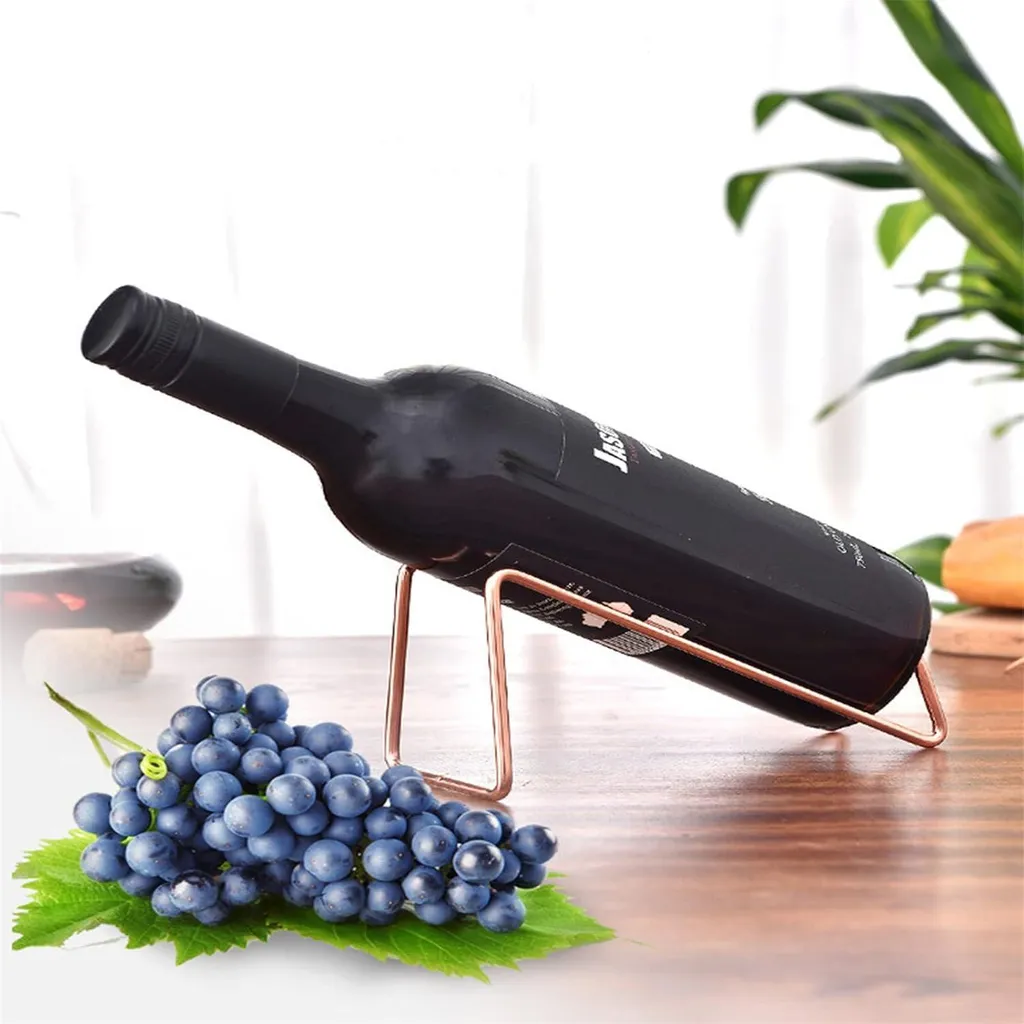 Casier à vin moderne en métal noir de 2 pièces pour vos bouteilles