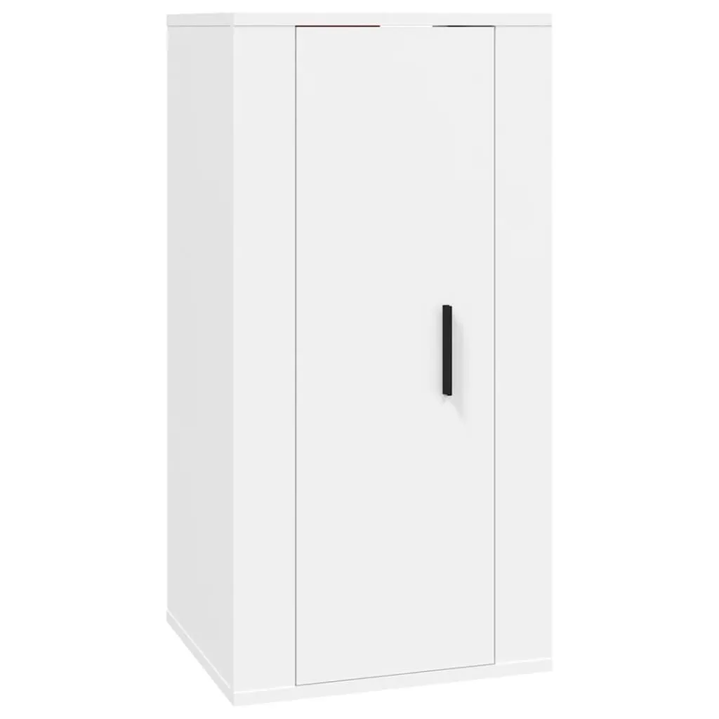 Mobile TV a Parete Bianco 80cm: Pensile Design Minimal per Soggiorno