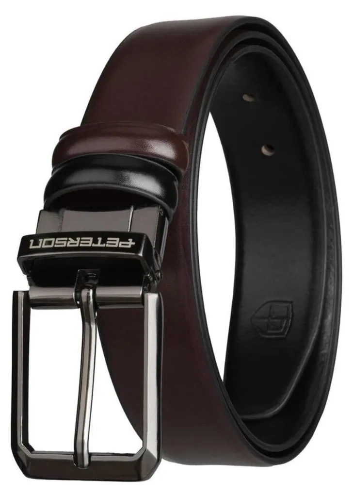Ceinture homme Peterson en cuir solide contre la déformation