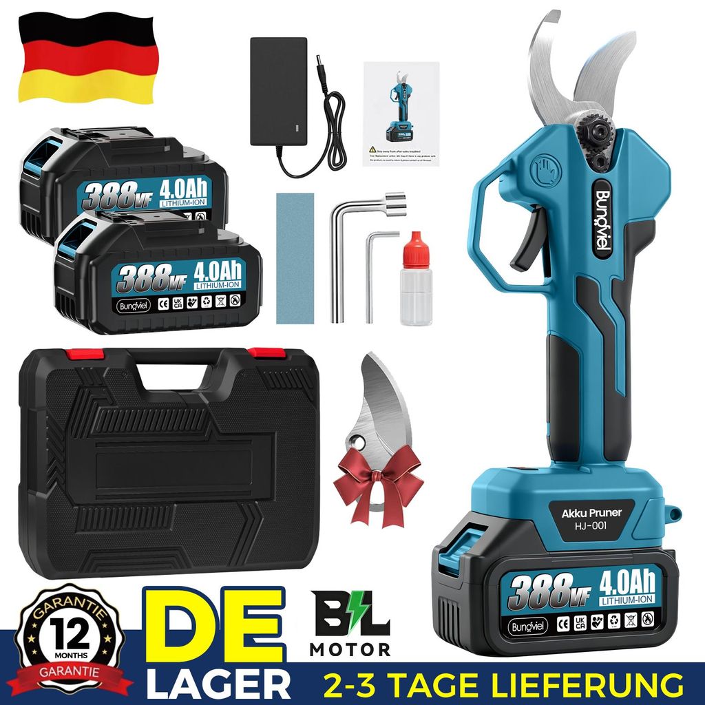 Akku Astschere 45mm, Elektrische Gartenschere mit 600W Produktbild 