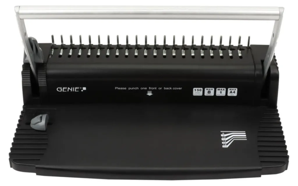 Relieuse Manuelle Genie CB-820 Idéale pour Étudiants et Télétravail Noir