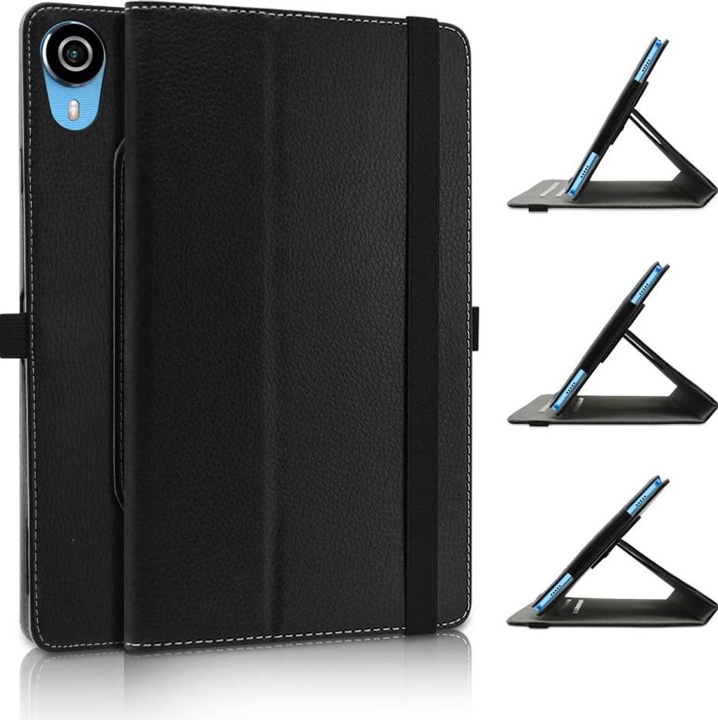 JRTAL Klappentasche für Teclast P25T 10" Tablet 360° drehbar Schwarz