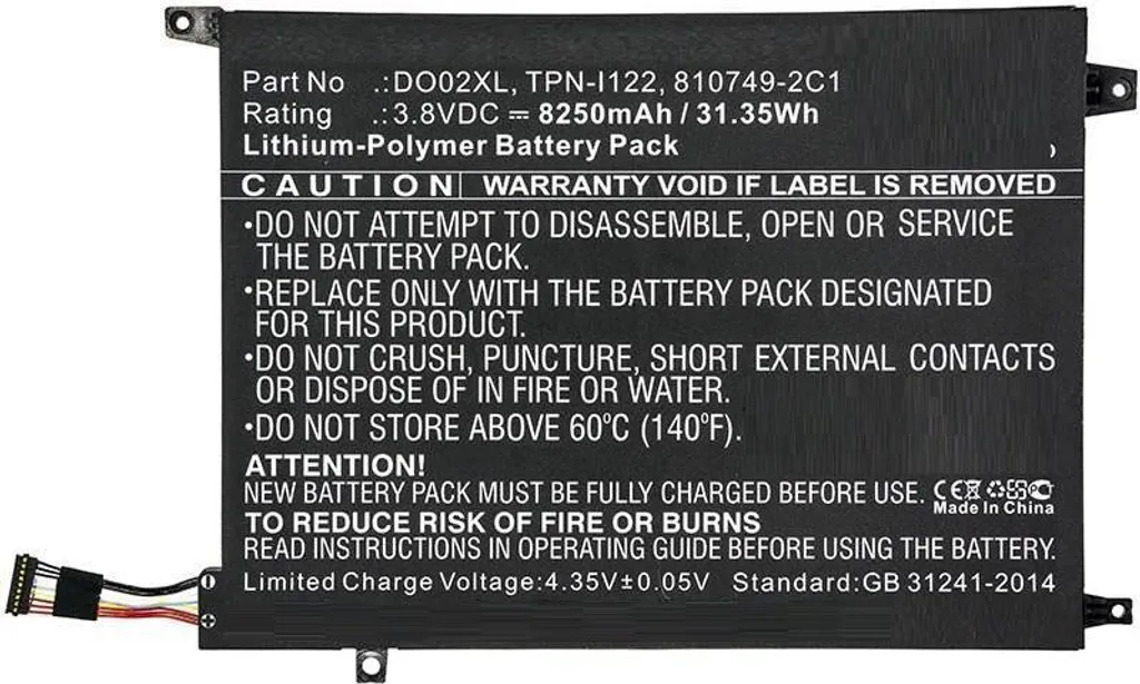 Batteria CoreParts per HP Pavilion x2 31.16Wh 8200mAh 3.8V Li-Pol