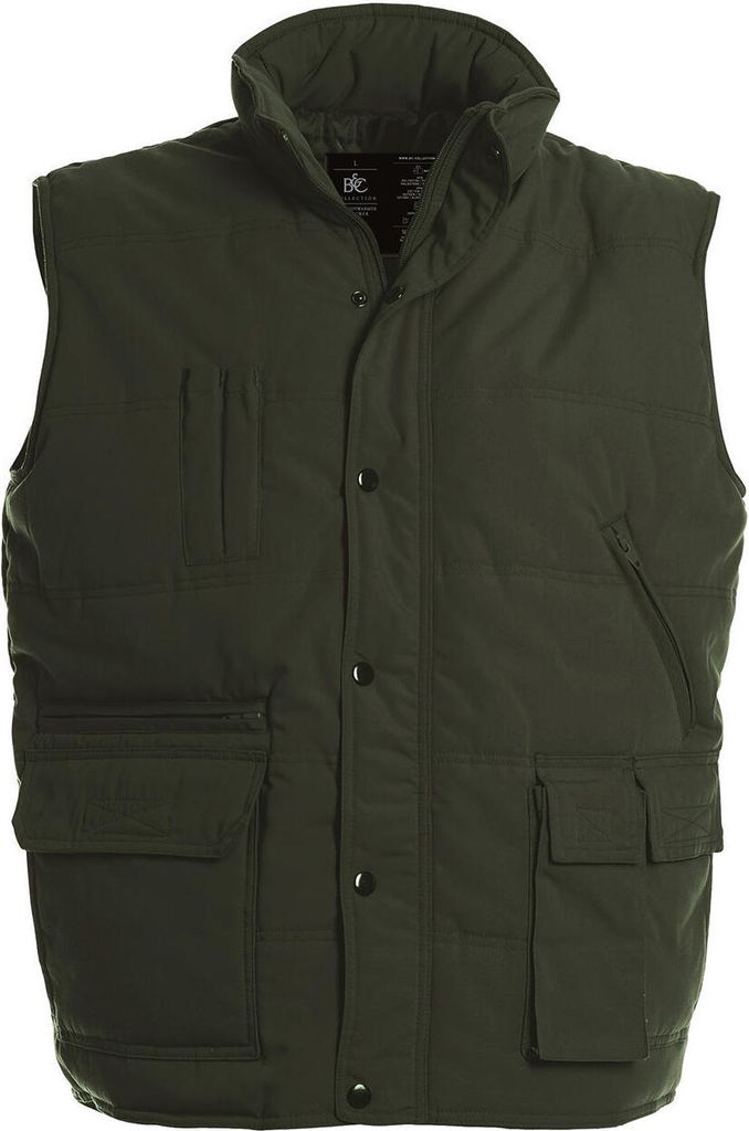 B&C JU880 | Bodywarmer Explorer / Uni - Farbe: Olive - Größe: S
