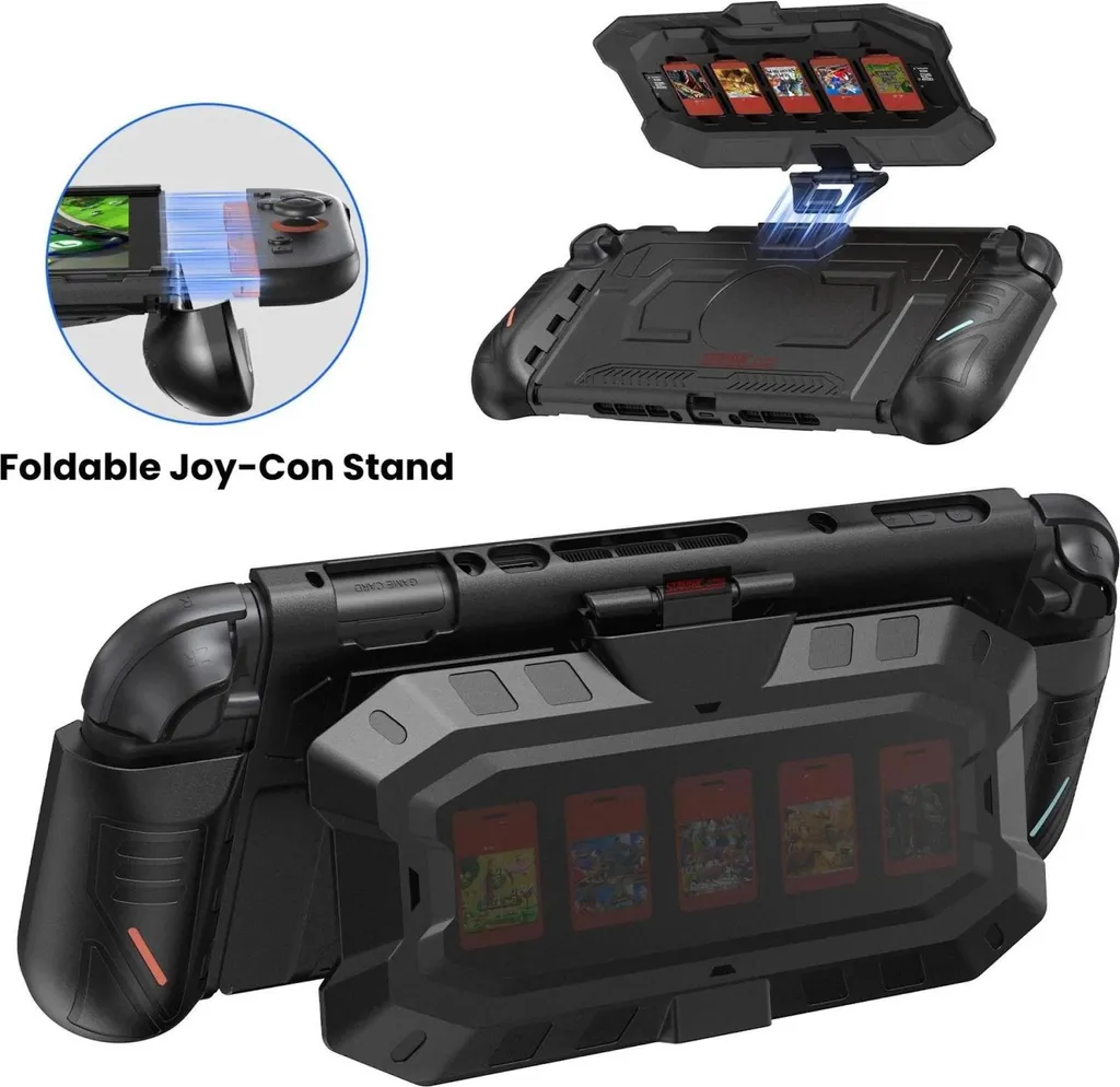 Coque Nintendo Switch 2 Anti-Chocs avec Porte-Cartes - Fini les Rayures !