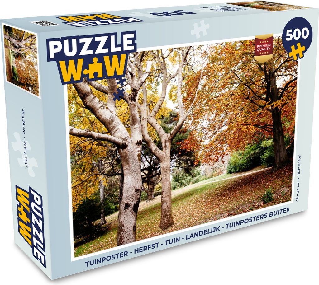 MuchoWow Puzzle 500 Teile Herbst - Bäume - Laub - Natur - 500 Teile - Kinder - Selberbauen - Puzzlespiele