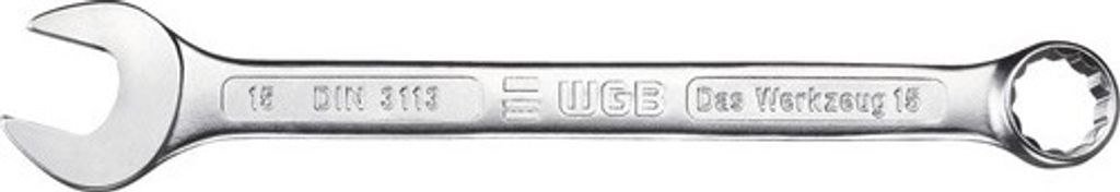 Ringmaulschlüssel WGB, Ringseite 15° abgewinkelt, 32 mm