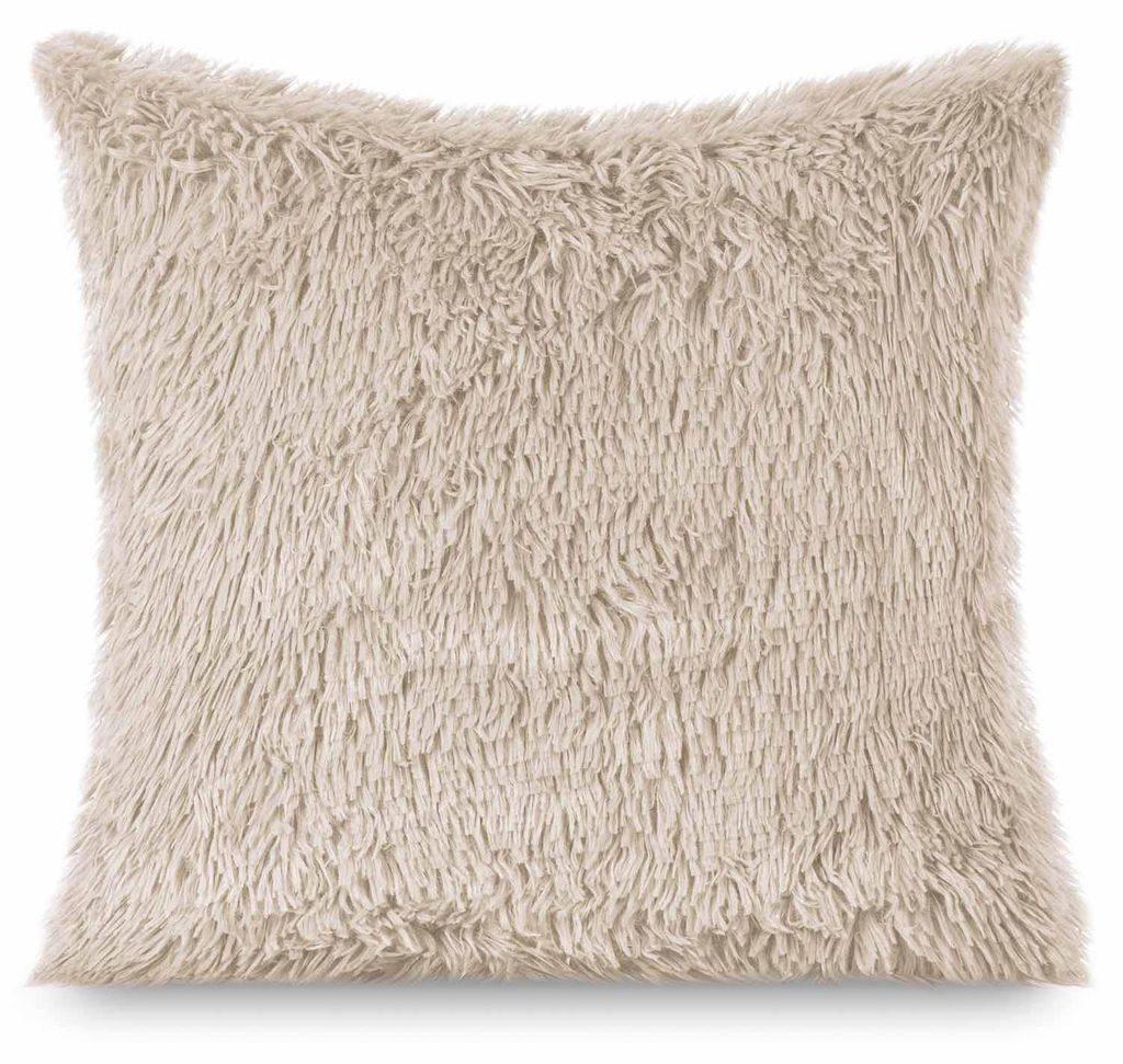 Dekorativer Kissenbezug Yeti Hellbeige 40x40 cm Produktbild 
