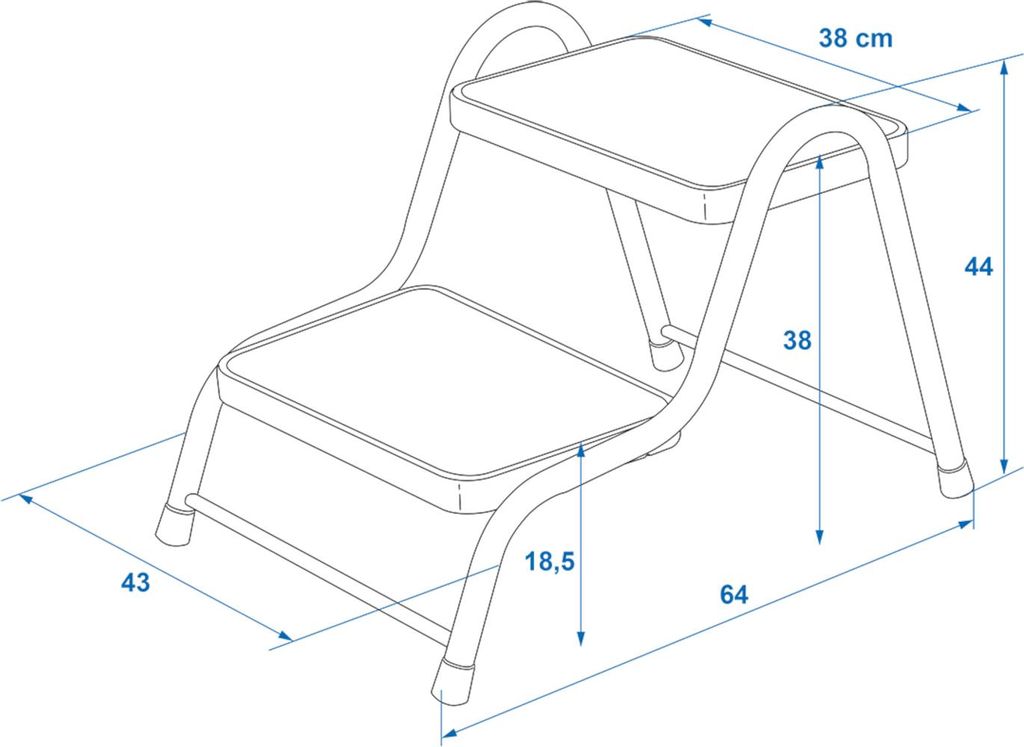 Trittstufe Stahl für Wohnwagen – Doppeltrittstufe – Ideale Produktbild 
