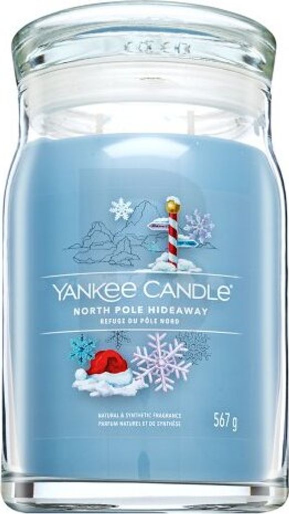 Yankee Candle North Pole Hideaway, Cylidner, Niebieski, 90 Zdjęcie produktu 