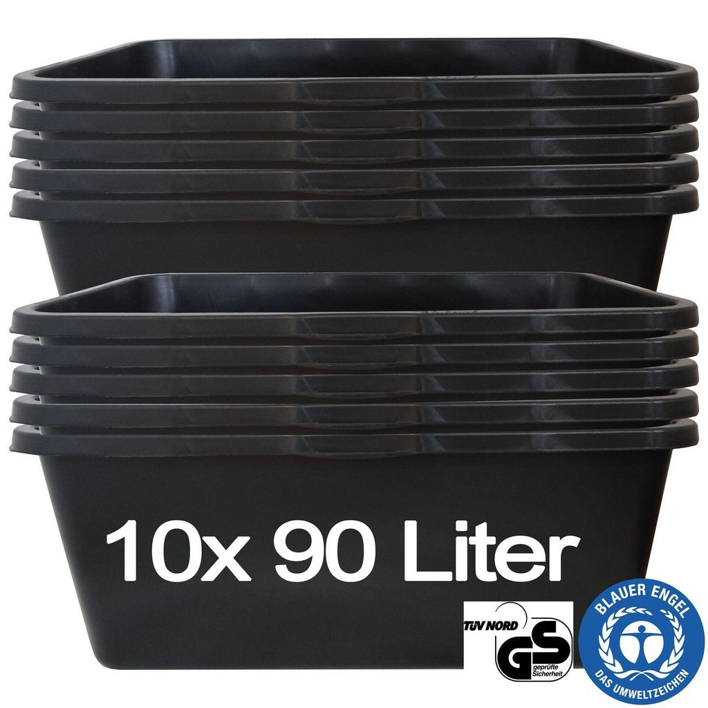 Hossi's Wholesale – 10 Stück Mörtelwanne 90 Liter für Produktbild 