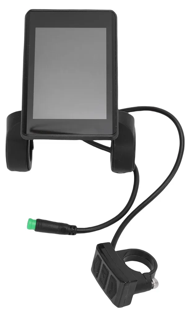 Écran LCD Vélo Électrique et Scooter - Panneau Étanche 5 Broches Noir