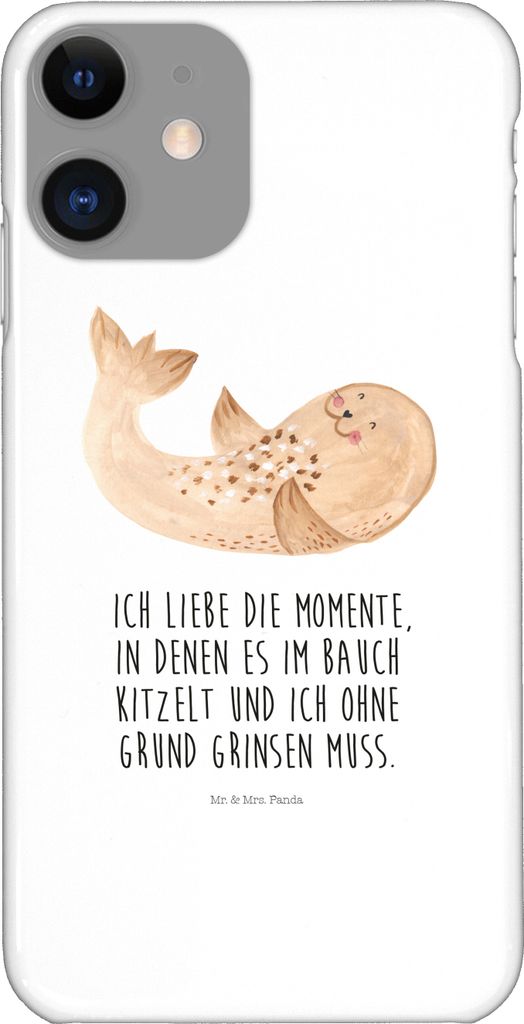 Mr. & Mrs. Panda Iphone 11 Handyhülle Robbe Liegen - Weiß - Geschenk, Strand, Handy Schutzhülle, Freude, Nordsee, Robben, Hülle, Cover, Tiere, ...