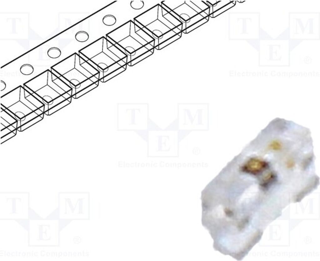 1x LED SMD 0402 140° 1,6÷2,4V 28,5mcd 1x0,55x0,3mm grün 20mA E-C230 LED-Dioden SM