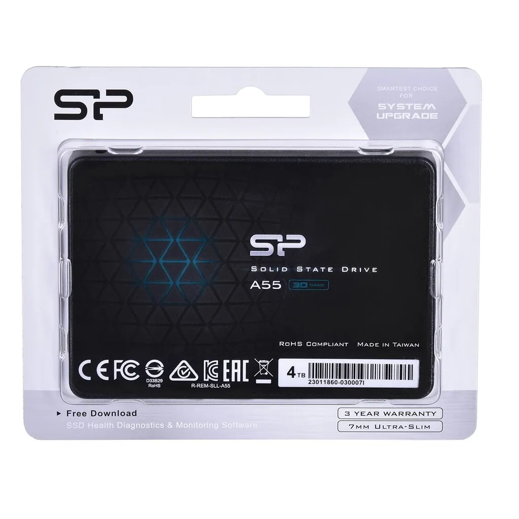 SSD 4 To Silicon Power A55 Technologie 3D NAND avec Cache SLC Rapide