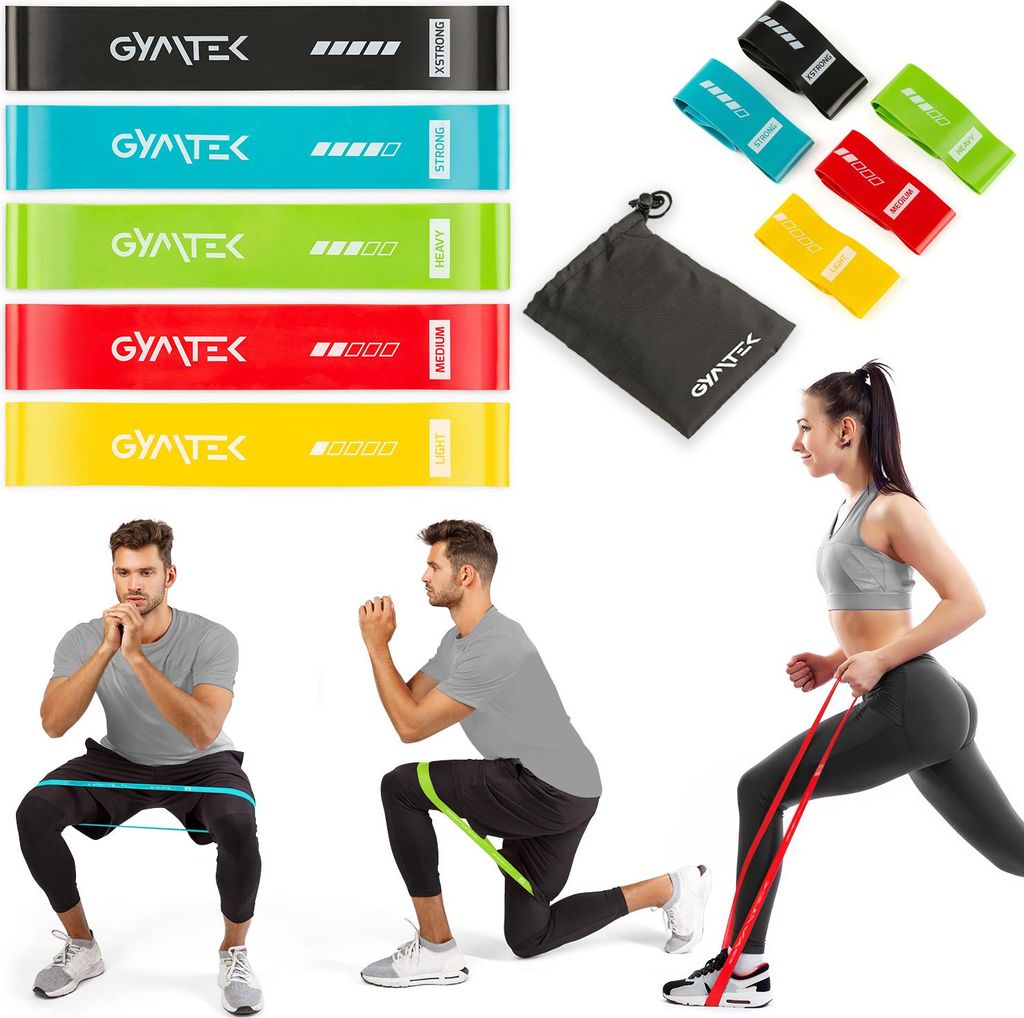 Gymtek® Theraband Set - 5 kusov, 0,5-30 kg - fitness gumy, Obrázok produktu 