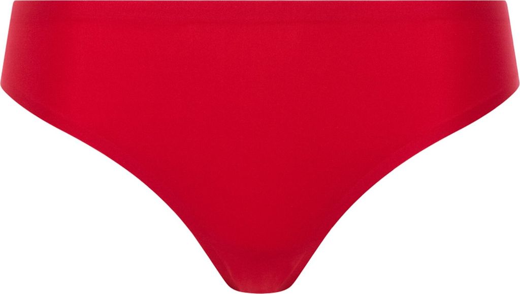 Chantelle Damen Tanga - String, SoftStretch, nahtlos, unsichtbar, Einheitsgröße Rot One Size