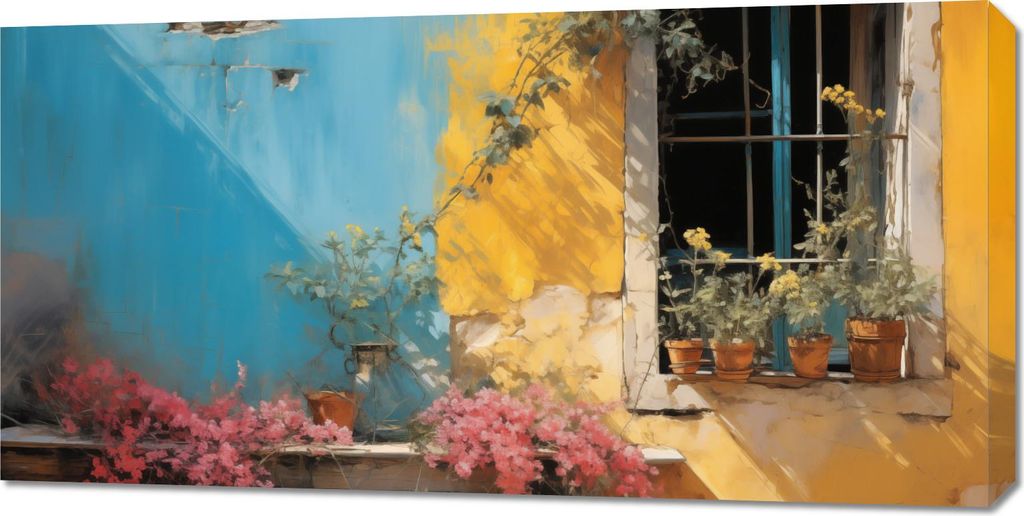 Bild 100x50cm Sonnige Straße