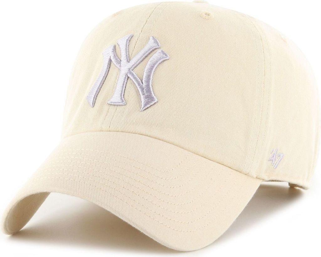 47 Brand Strapback Cap - CLEAN UP New York Yankees natural