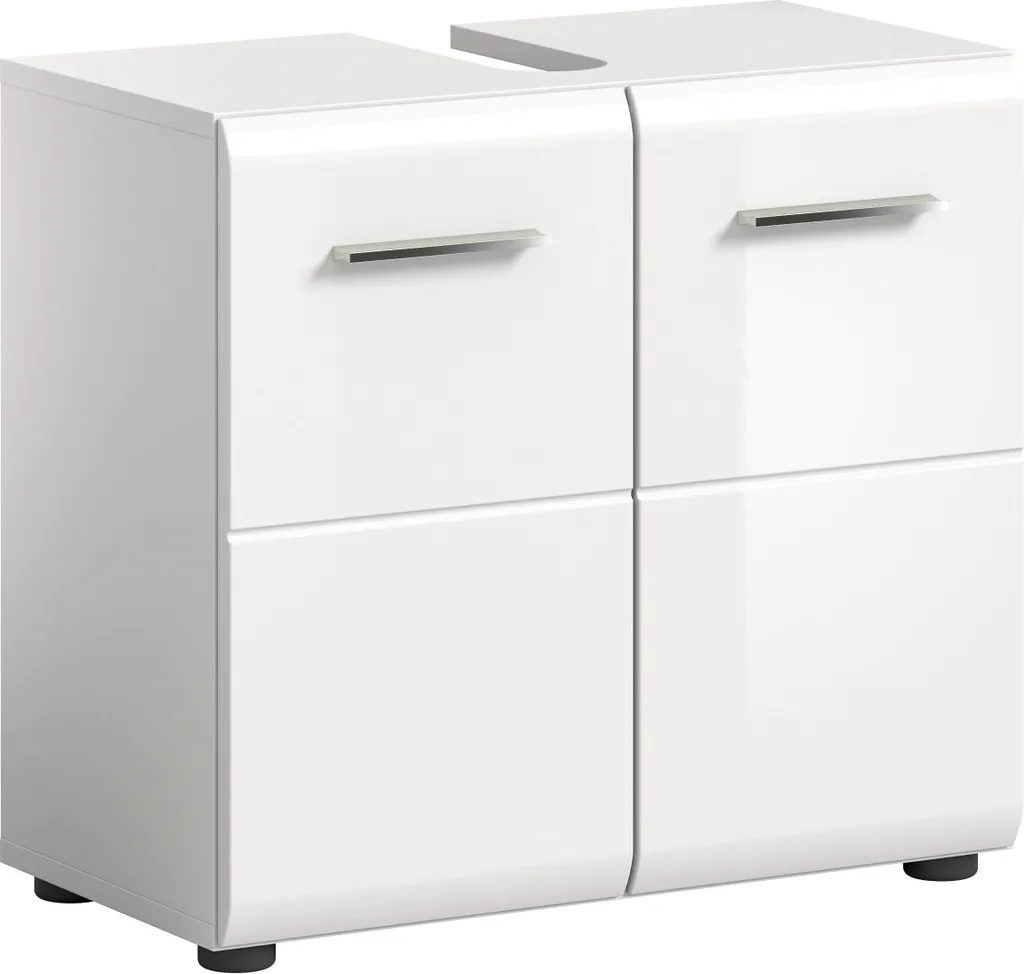 Optimisez votre rangement sous vasque avec le meuble Rootz blanc 60x54x32 cm