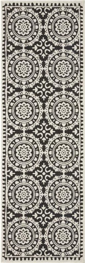 80x350 cm Behúň Twin Supreme 104129 Black / Cream – na von Obrázok produktu 