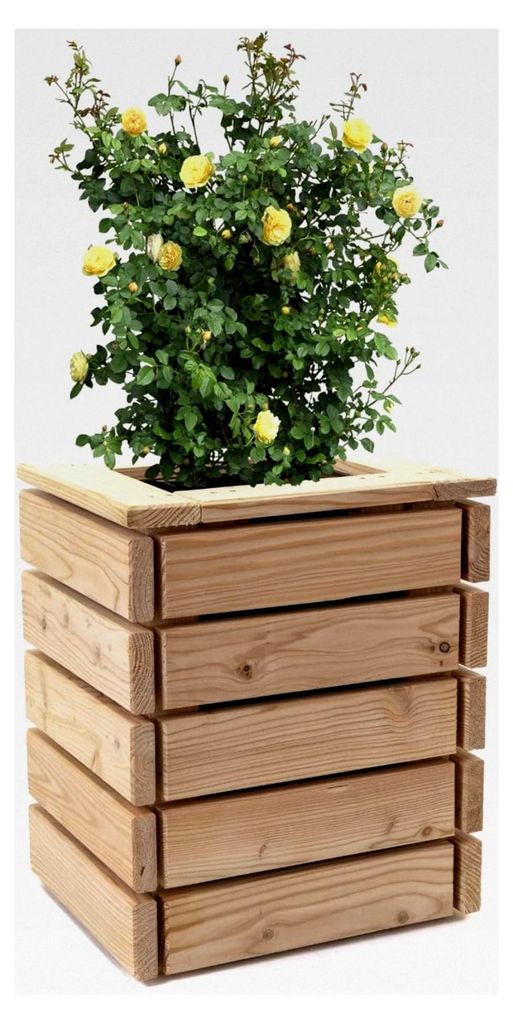 Pflanzkästen Linea 36 x 30 x 43,5 cm aus Lärchenholz