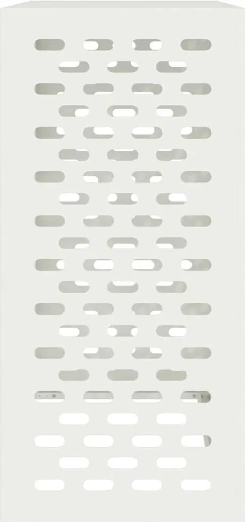 Cache clim en acier blanc résistant aux intempéries 110 x 50 x 105 cm
