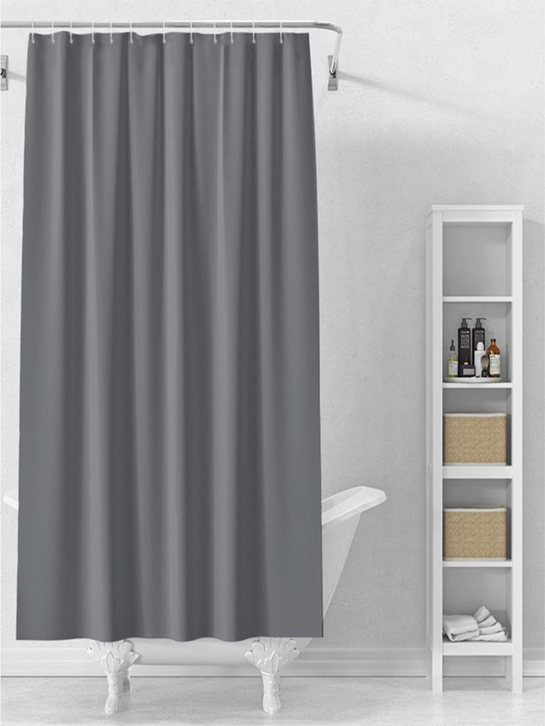 Duschvorhang ca. 180x200 cm mit 12 Ringen – wasserabweisender Spritzschutz in verschiedenen Farben, pflegeleicht und langlebig für Dusche oder B...