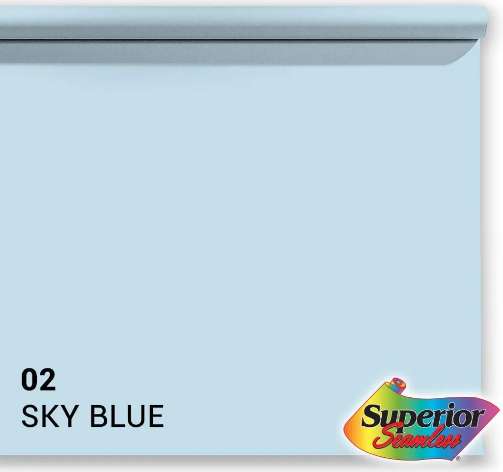 Carta di fondo anteriore 02 Sky Blue 1,35 x 11 m