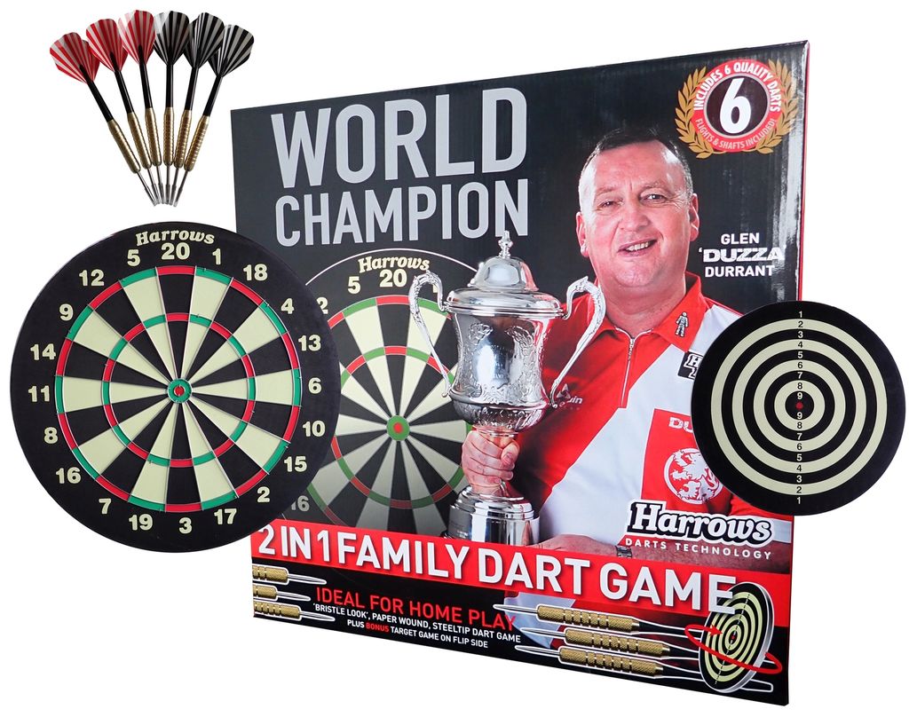 Harrows Family Dartspiel Sisalbrett Produktbild 