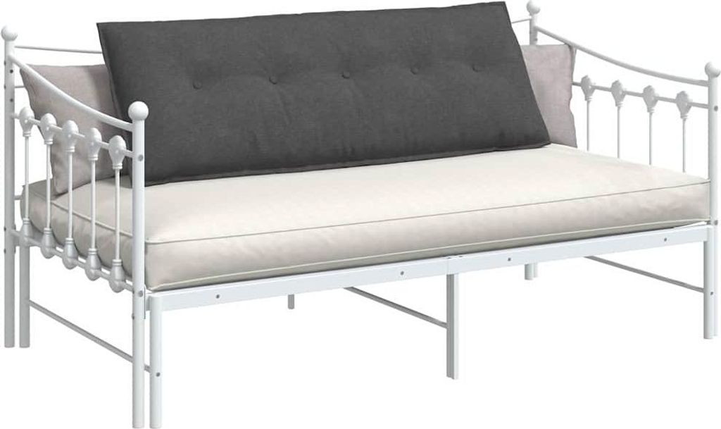 (Design 2026) Rückenkissen Dunkelgrau 140 x 50cm Cordstoff - HOMMIE 420814 - Dekokissen
