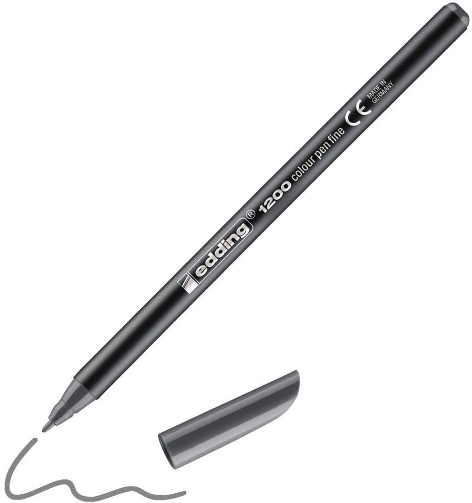 Edding Fasermaler fein 1200 1 mm grau