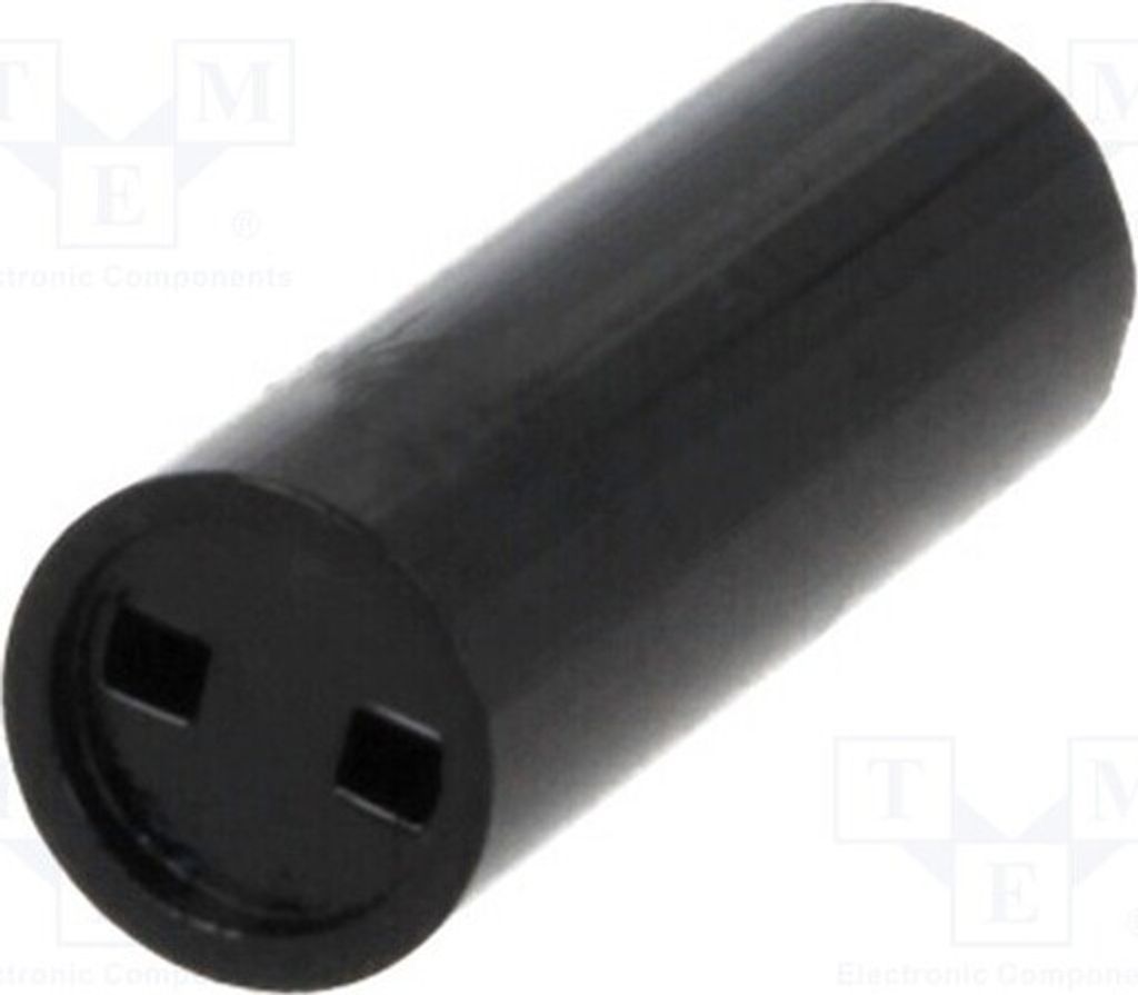 5x Distanzmuffe ØAußen: 5mm L: 7mm LED ØLED: 3mm schwarz 2818.3070 Distanzelement