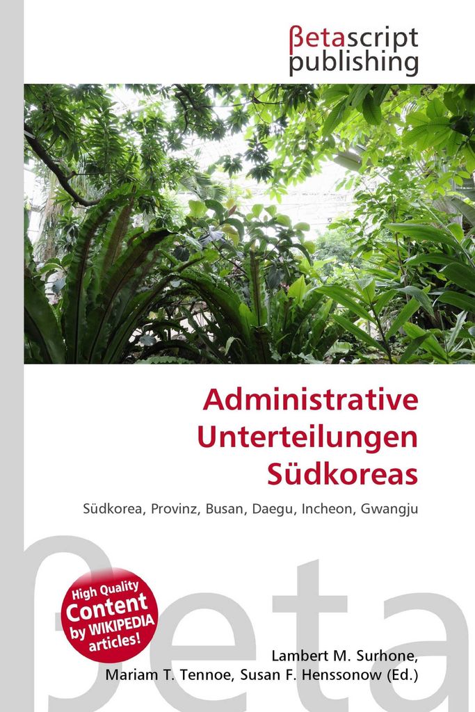 Administrative Unterteilungen Südkoreas