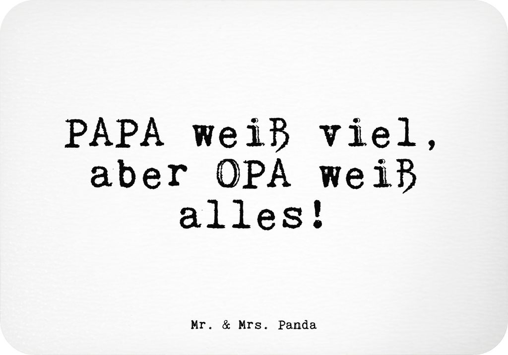 Mr. & Mrs. Panda magnet PAPA weiß viel, aber... - Weiß - Produktbild 