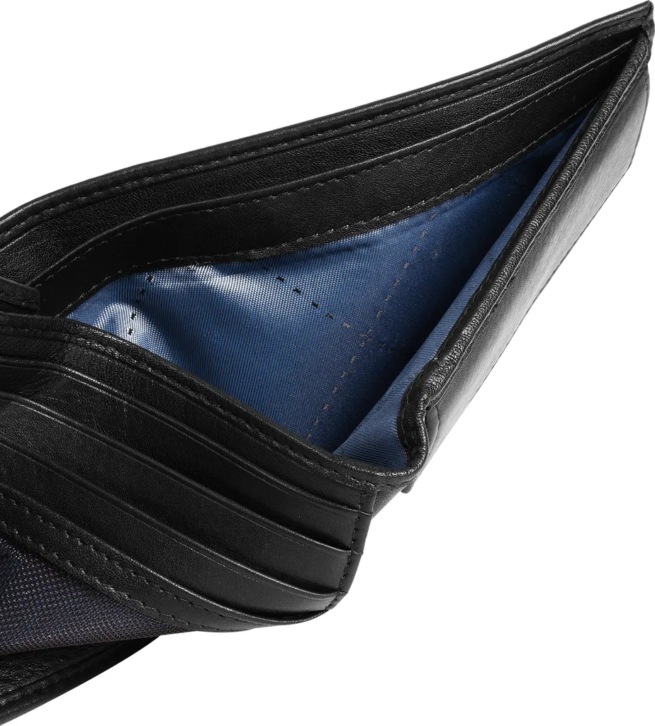 bugatti Nome Wallet : Fini les Portefeuilles Encombrants avec ce Cuir Noir - 2