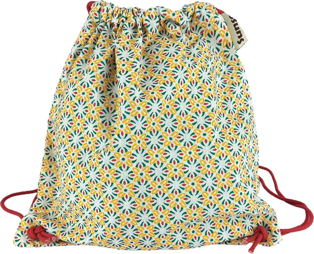 Sunsa Mädchen Turnbeutel Rucksack, Kinderrucksack, Stoffbeutel mit Kordelzug, Baumwolltasche bedruckt, Schule/ Kindergarten Sportbeutel, Stoff Ruc...