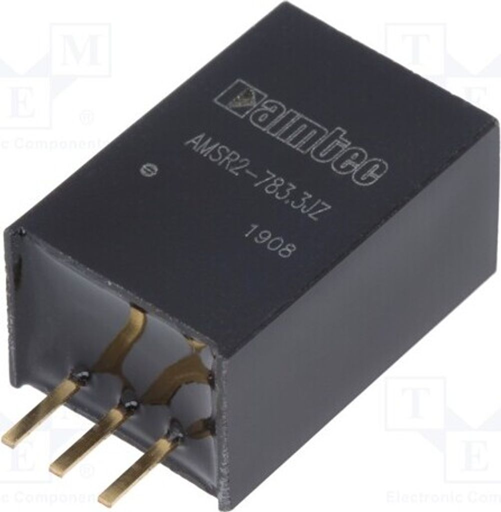 1x Wandler: DC/DC SIP3 AMSR2-783.3JZ DC/DC Wandler 6,6W IAusg: 2A UEing: 6÷36V