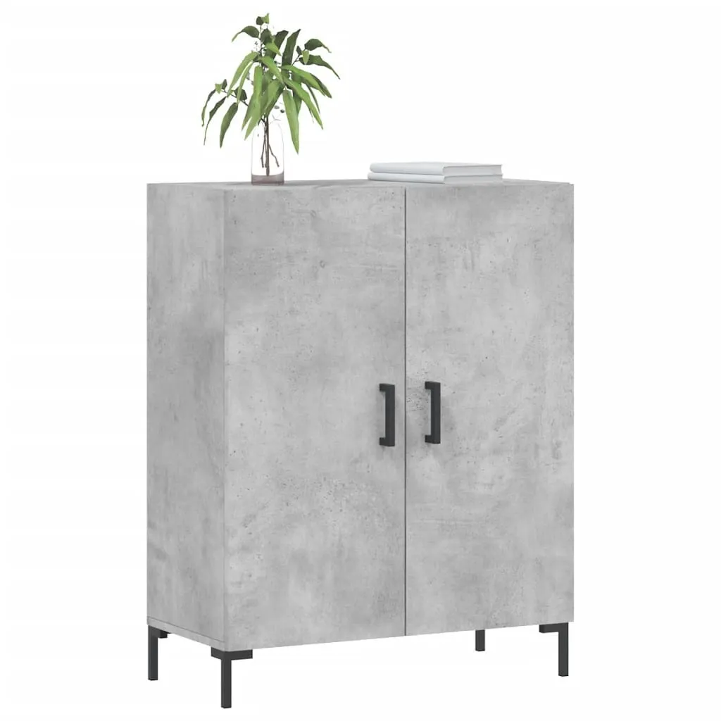 The Living Store credenza cemento grigio 69,5x34x90 cm materiale legno - 3