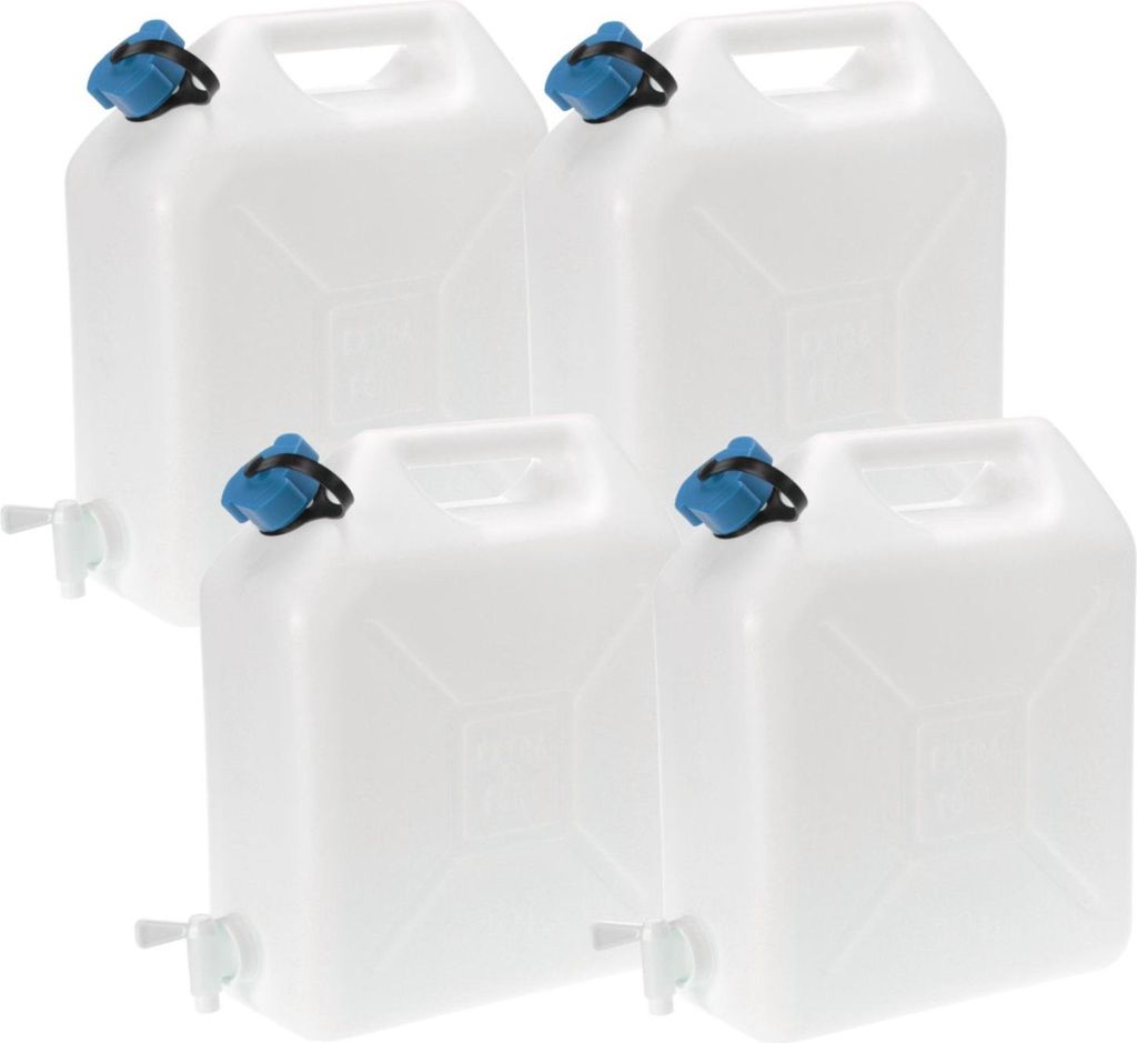 Wasserkanister 4x 10 Liter Auslaufhahn Camping Produktbild 