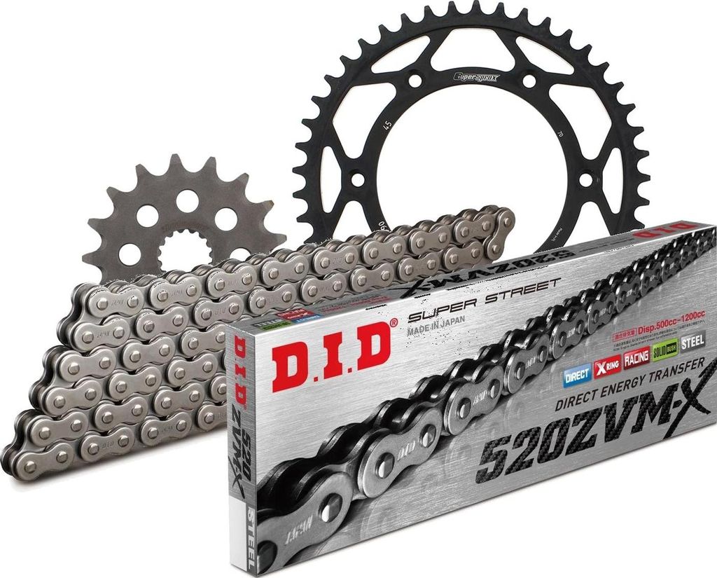 Kit Stahl passend für KTM EGS620 LC4-E Adventurer 97-98 17-45-118 DID520ZVM-X Endlos